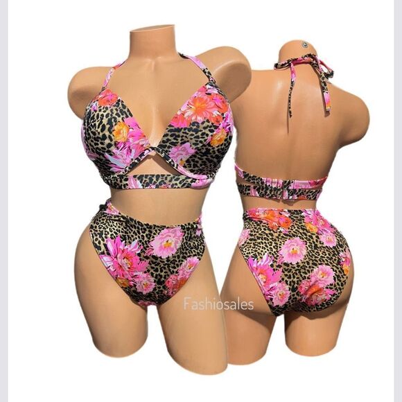 Victorias Secret Swim Push Up Padded Underwire Bikini top & Bottom Set - Picture 5 of 6